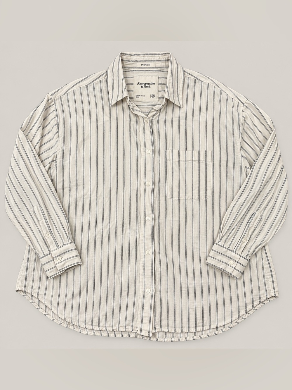 Abercrombie & Fitch Women’s XXL Oversized Striped Button Down Shirt